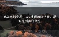神马电影突发！大V被曝可可书屋，疑似遭到实名举报